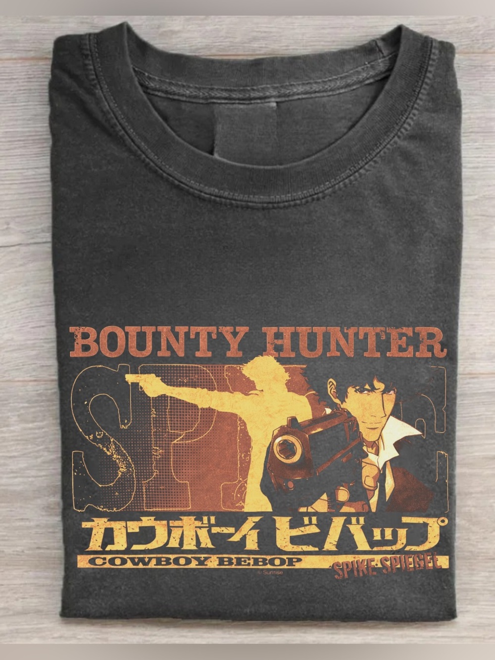 Black Cowboy Bebop 'Bounty Hunter' Graphic Tee - Men's Western Style
